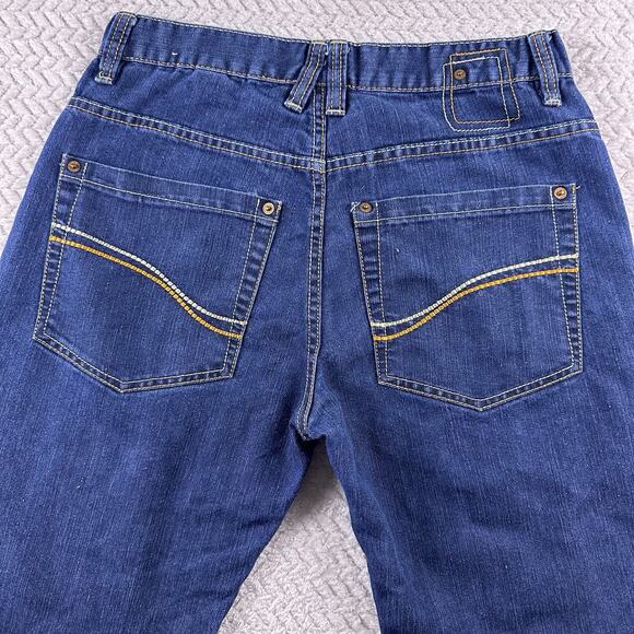 Y2K Vintage PJ Mark Jeans Wide Straight Leg 32 X 32 Embroidered- EUC - Picture 9 of 15